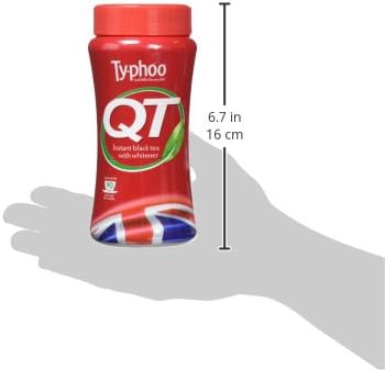 Typhoo QT Instant Black Tea with Whitener 225g (Pack of 6)