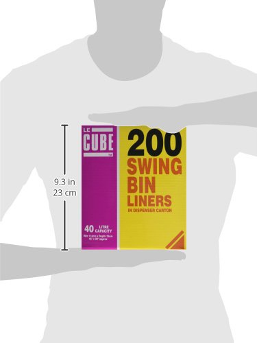Le Cube - LE CUBE 480 Swing Bin Liner Dispenser 40L, Pack of 200