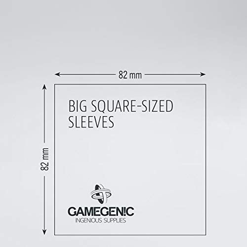 Gamegenic Matte Big Square-Sized Sleeves 82x82mm (50 pcs) - Clear