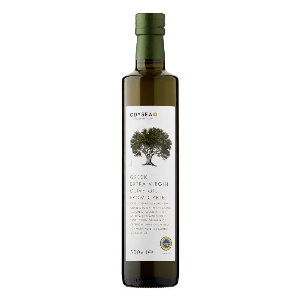 Odysea PGI Extra Virgin Olive Oil, Chania, Glass Bottle, 500ml