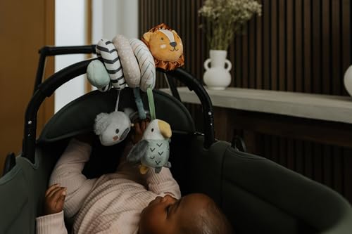 Nuby Animal Adventures Activity Spiral - Sensory Pram Toy for Babies 0-3 Years