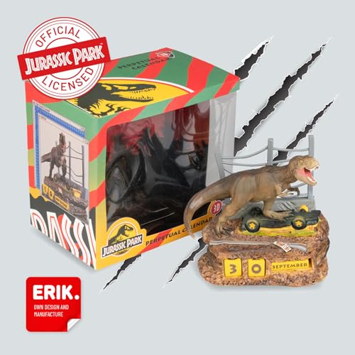 Grupo Erik Jurassic Park T-Rex 3D Perpetual Flip Calendar