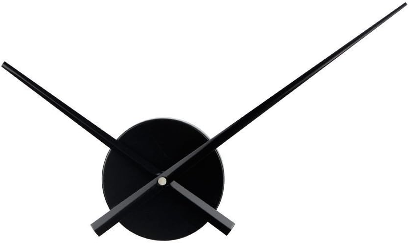 Timelike - 3D Clock Hands DIY Large Wall Clock Needles with Quartz Mechanism (Black)