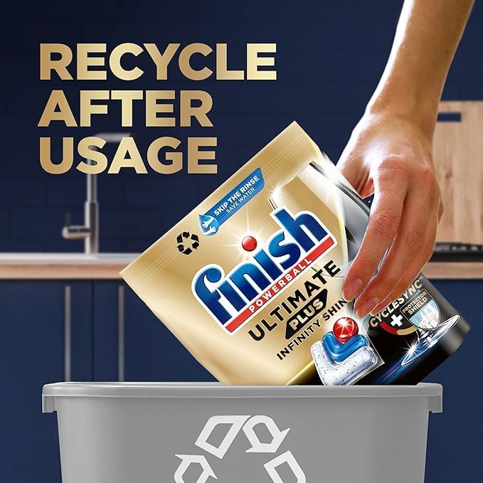 Finish Ultimate Plus Infinity Shine Dishwasher Tablets - Lemon Scent, 1.47 kg