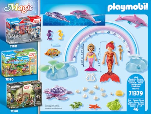 Playmobil 71379 Magic Mermaids Starter Pack - Imaginative Underwater Playset for Ages 4+