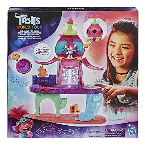 Trolls World Tour Blooming Pod Stage Juguete musical para niñas y niños