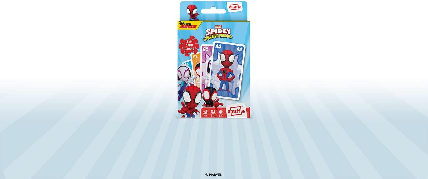 Cartamundi Marvel Spidey and His Amazing Friends 4 in 1 Card Game