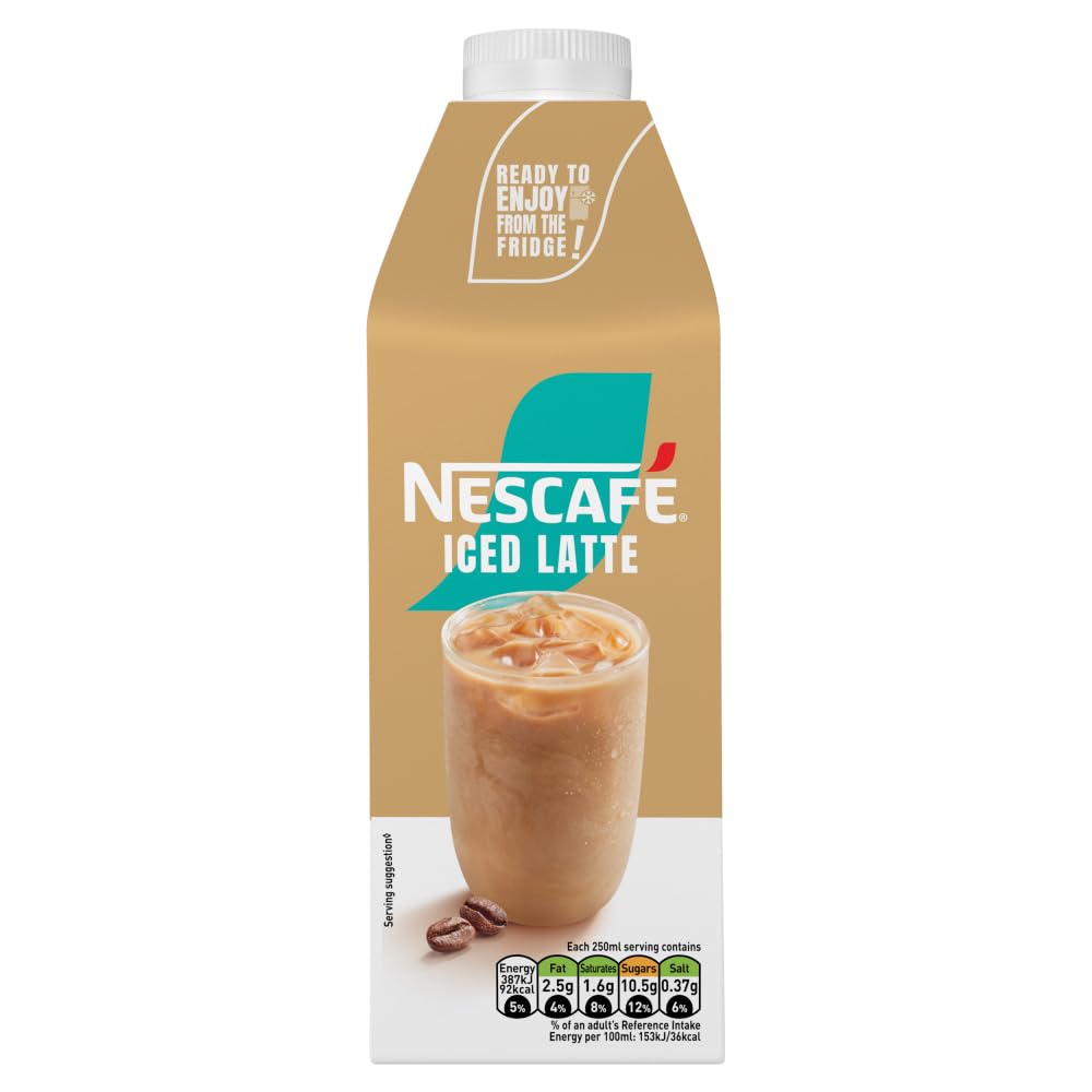 NESCAFÉ Iced Coffee Latte 750ml - Ready to Drink Creamy Coffee Beverage