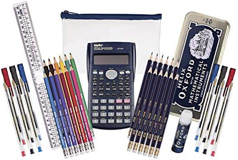 Helix Oxford Complete Back to School Stationery Set, Oxford Blue