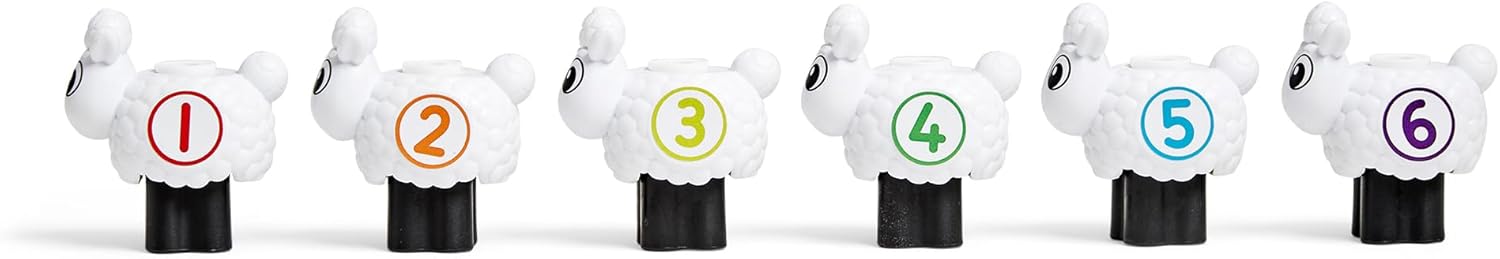 Learning Resources MathLink Dice Set - Numberblocks Counting Sheep Play Farm, Ages 3-7