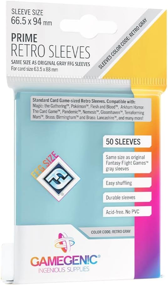 Prime Retro Sleeves - Multi-Language (Includes Spanish) - Gamegenic