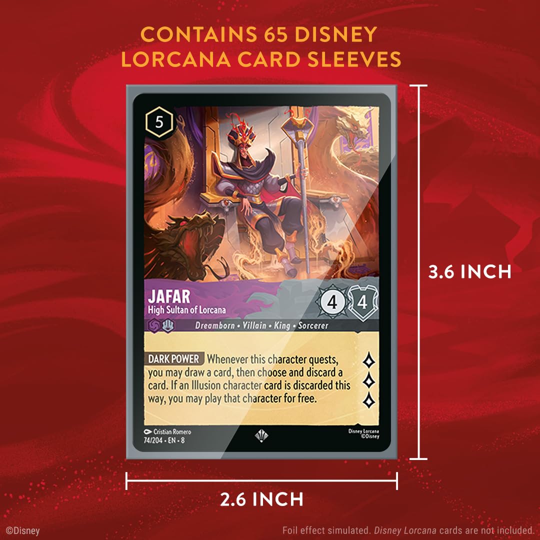 Ravensburger Disney Lorcana Tinkerbell Card Sleeves - 65 Pack