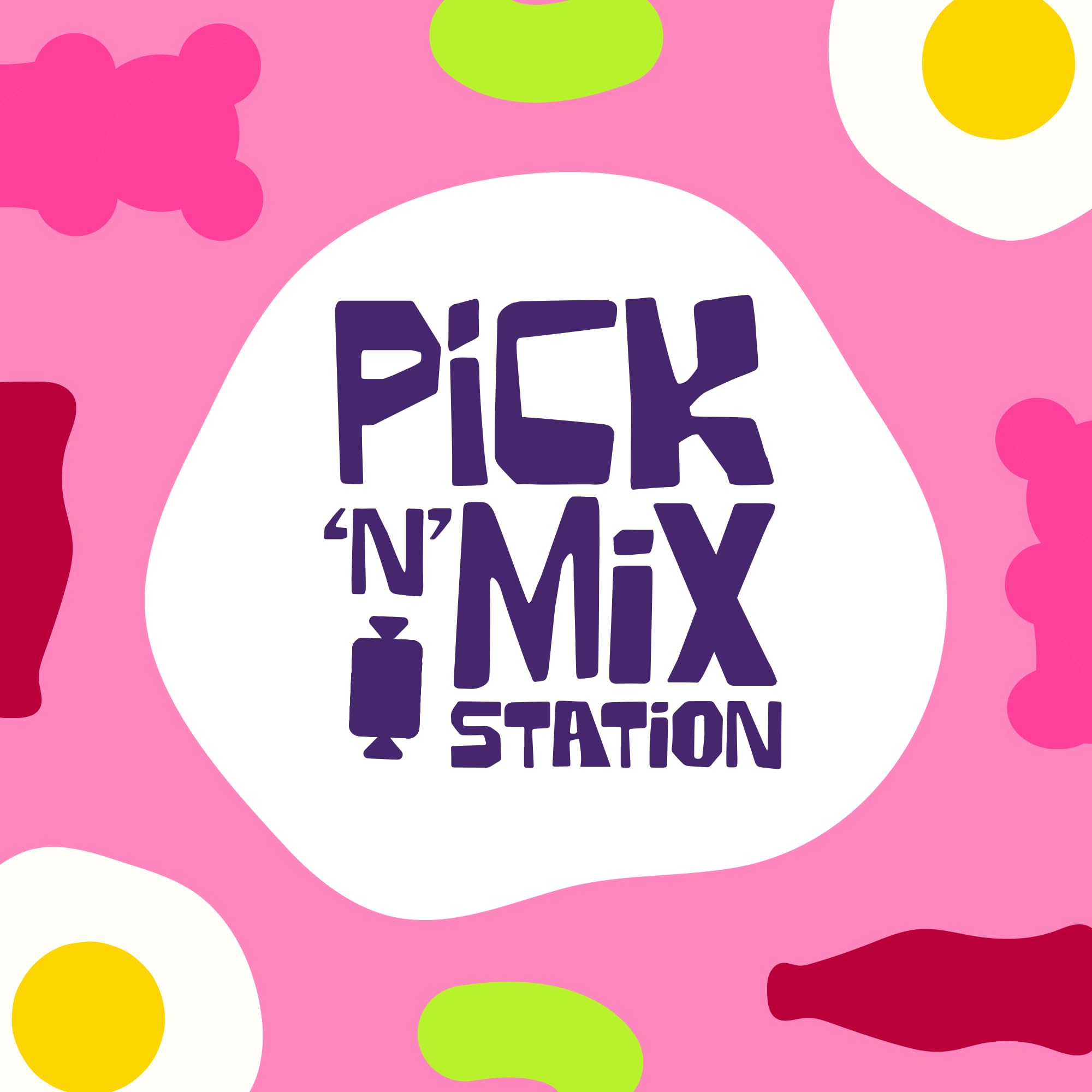 Bonds of London Pick 'n' Mix Station Fizzy Mix - Fruit & Chewy Sweets, 1 kg