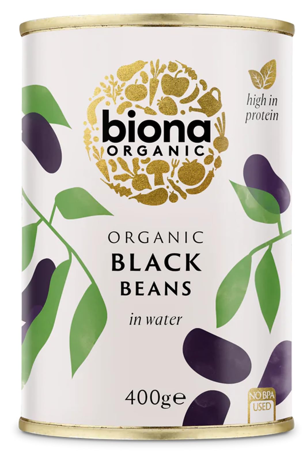 Biona Organic Black Beans - 400g Tinned Pulses