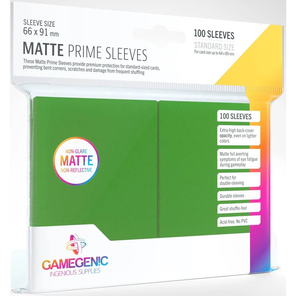 Gamegenic Matte Prime Sleeves (100-Pack) - Premium Protection for Card Games