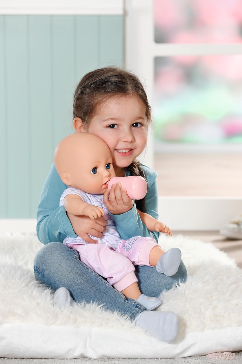 Baby Annabell Universal Milk Bottle 706794 - Sealed Cloud Design for 43cm Dolls