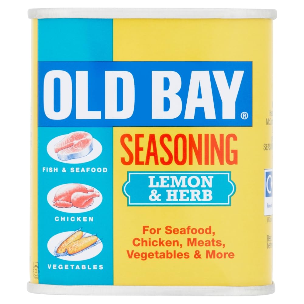 Old Bay Lemon & Herb Seasoning 75g - Bold Blend of 14 Herbs & Spices with Lemon
