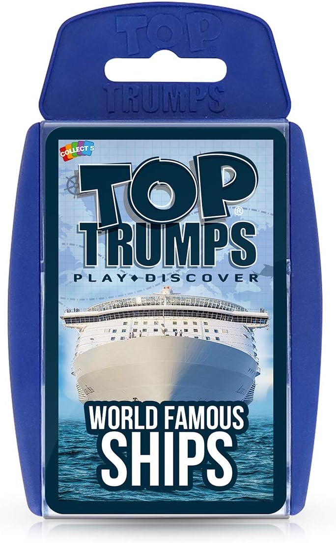 Top Trumps World Famous Ships Card Game