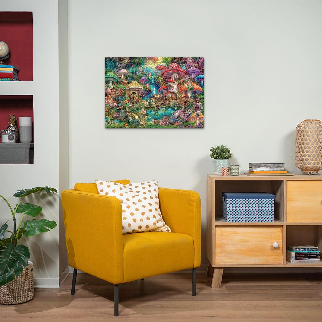 Ravensburger Merry Mushroom Village 1000 Piece Jigsaw Puzzle