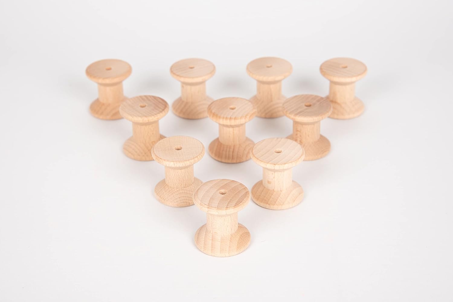 TickiT Natural Wooden Spools - Heuristic Play Set for Toddlers