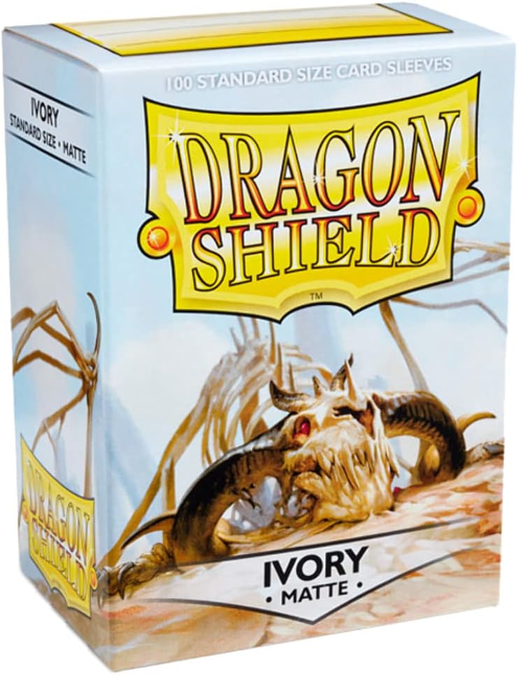 Dragon Shield Matte Ivory Standard Size Sleeves (ART11017) – 100-Pack