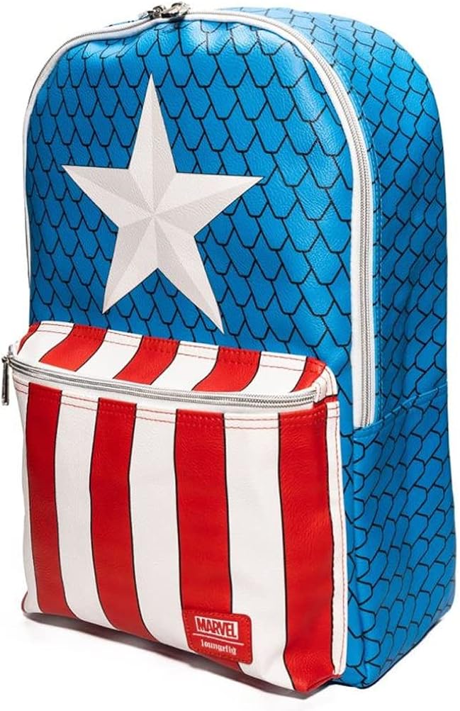 Loungefly Captain America Mini Backpack with Exclusive Pin