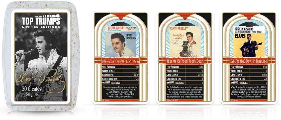 Top Trumps Elvis Presley 30 Greatest Singles Limited Edition Card Game