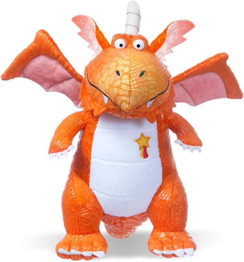 Zog the Dragon Plush Soft Toy - Official Julia Donaldson Licensed, Orange & White