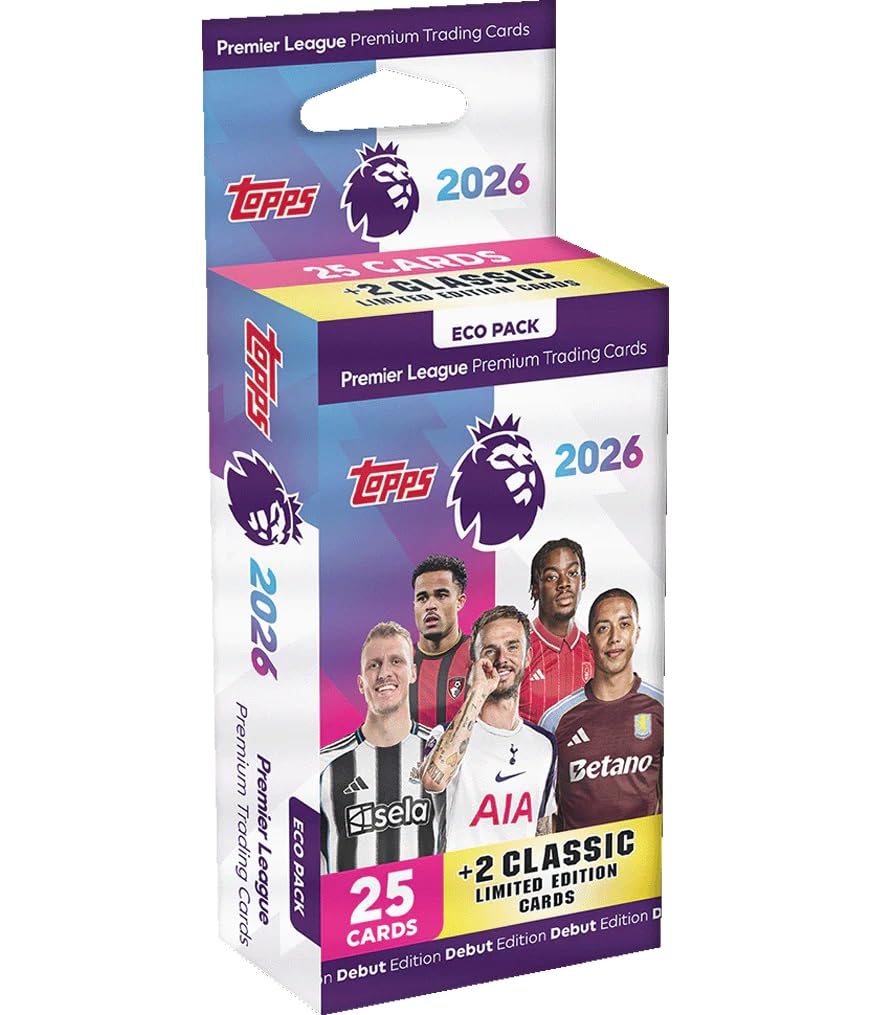 Topps Premier League 2025/26 Eco Pack Trading Cards - Debut Edition
