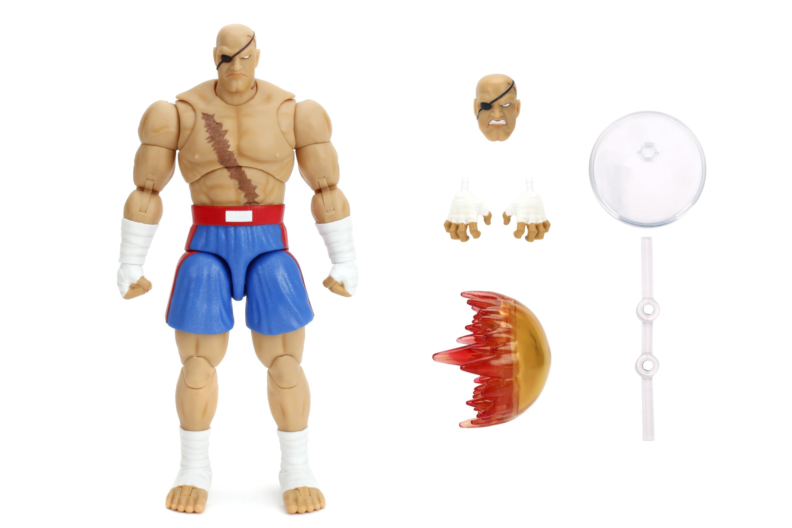 Street Fighter 6" Sagat Deluxe Collector Figure - Jada Toys