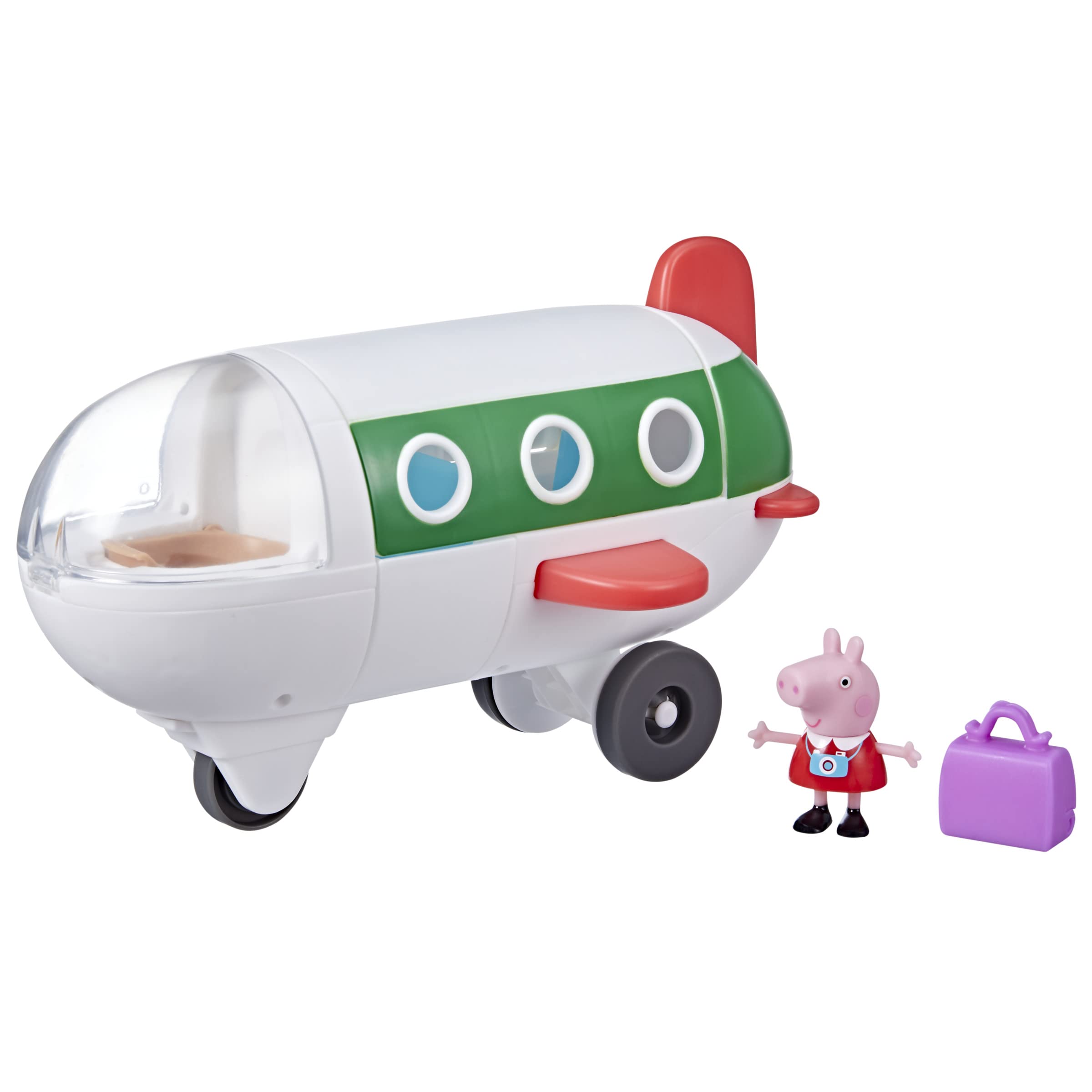 Peppa Pig Air Peppa Airplane Playset - Rolling Wheels, Opening Features, 1 Figure, Ages 3+