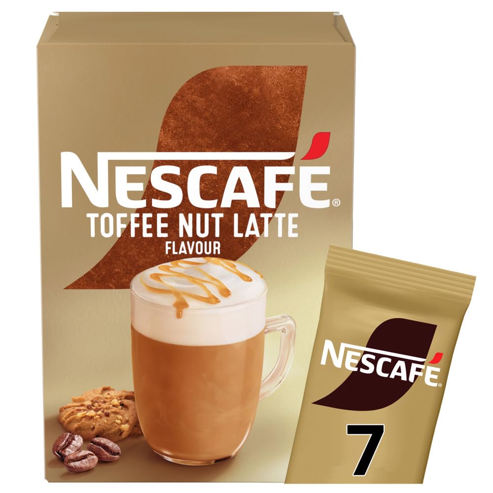 NESCAFÉ Toffee Nut Latte Instant Coffee 7 Sachets 150g