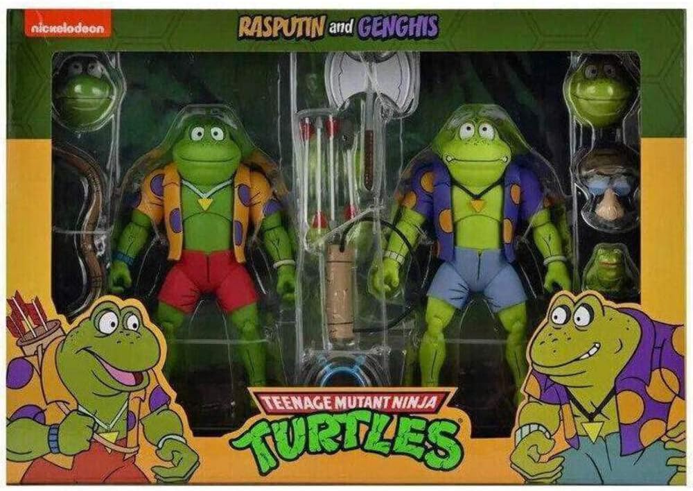 NECA Teenage Mutant Ninja Turtles Punk Frogs Genghis & Rasputin 7-Inch Action Figure 2-Pack