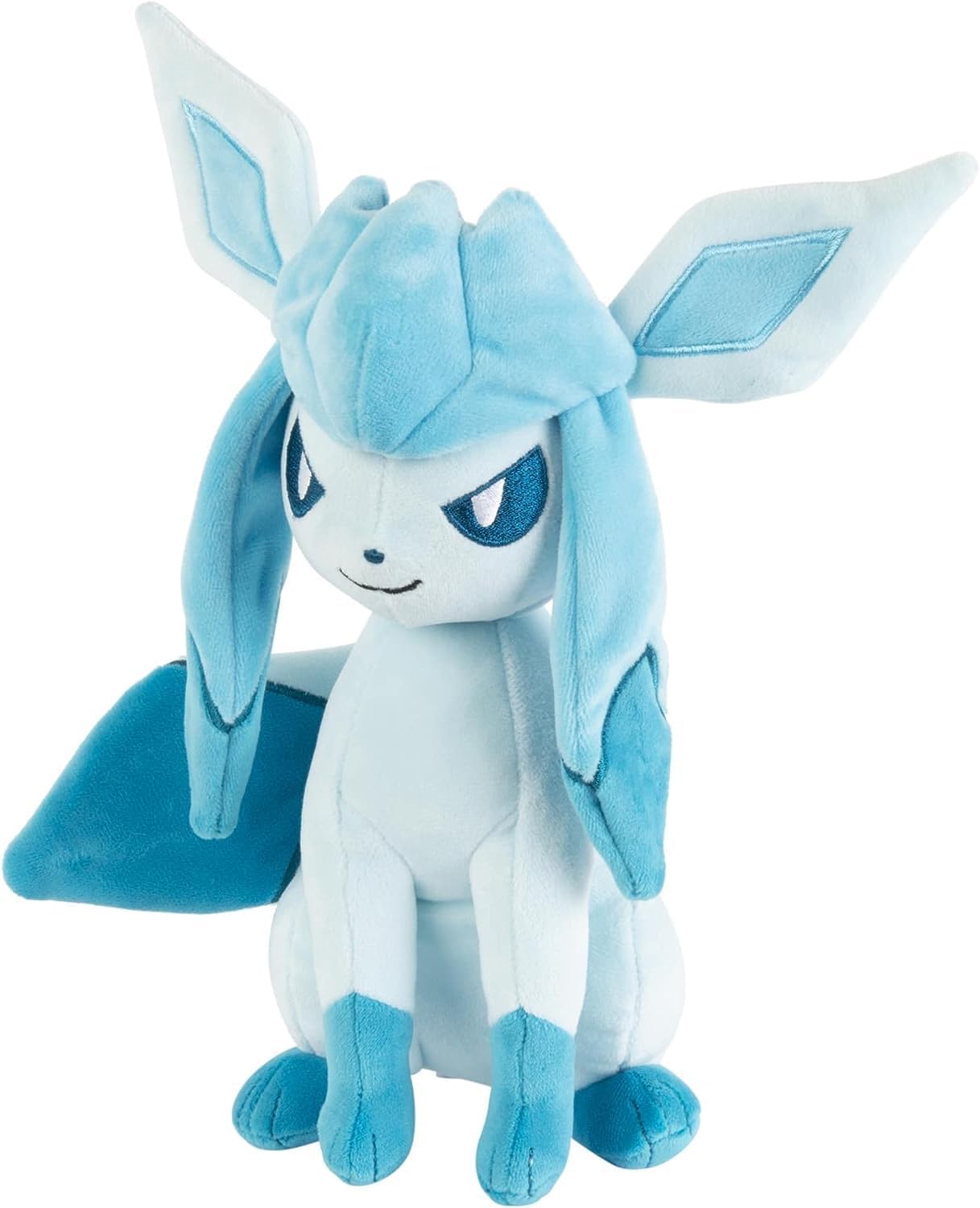 Pokémon Glaceon Plush - 8-Inch Soft Stuffed Animal - Authentic Animated Series Design