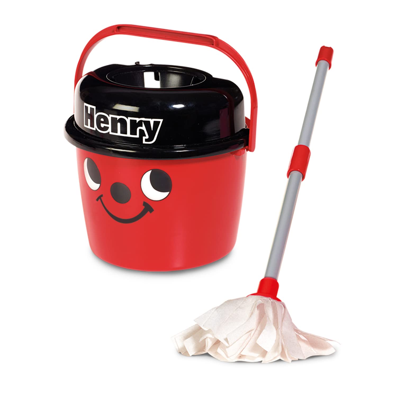Casdon Henry Mop & Bucket - Branded Pretend Play Cleaning Set for Kids 3+