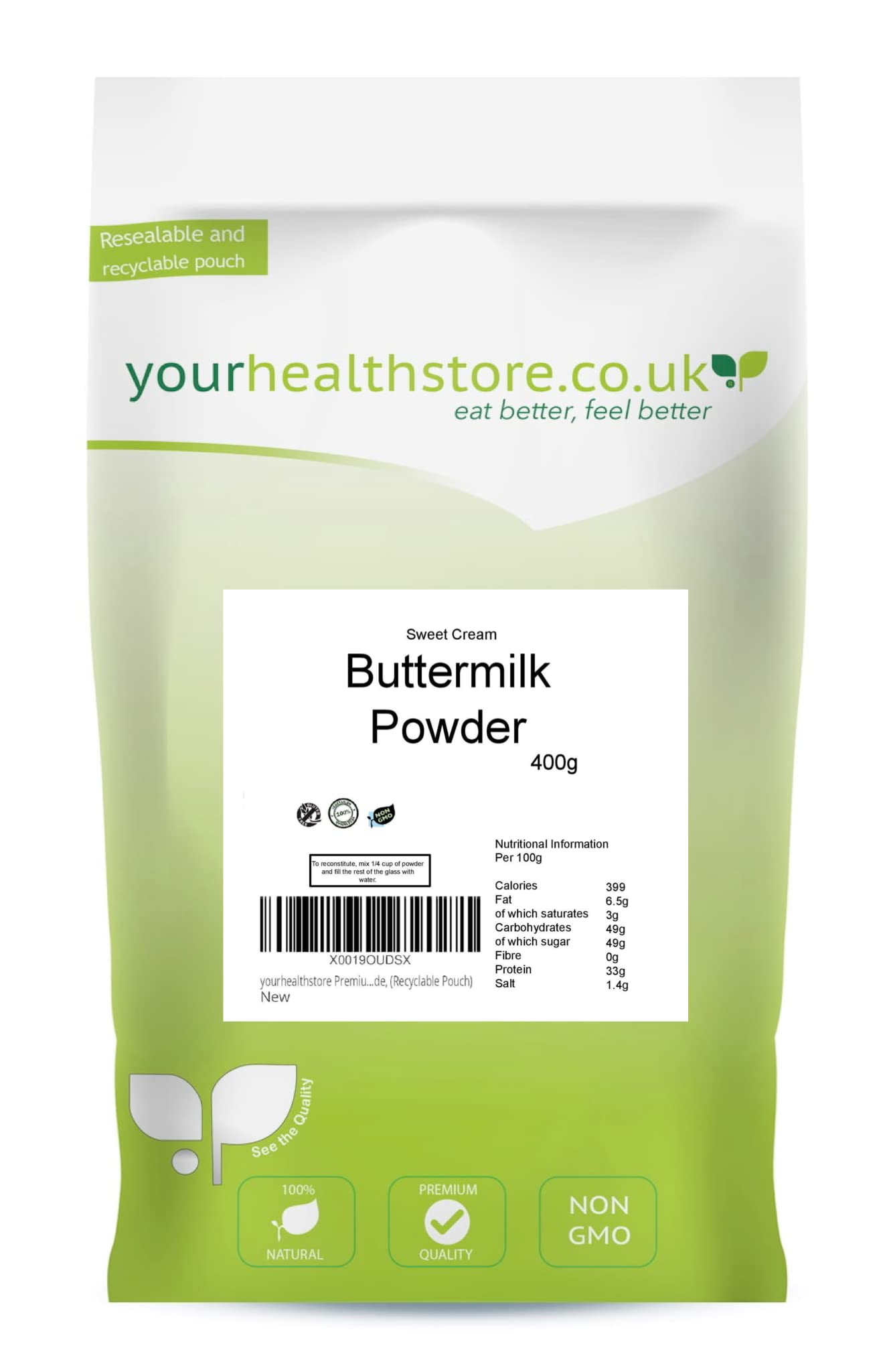 yourhealthstore - Buttermilk Powder Sweet Cream 400g