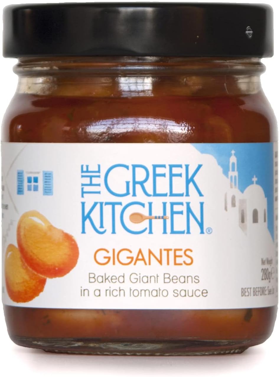 The Greek Kitchen - Gigantes Baked Giant Beans in Tomato Sauce Vegan Friendly