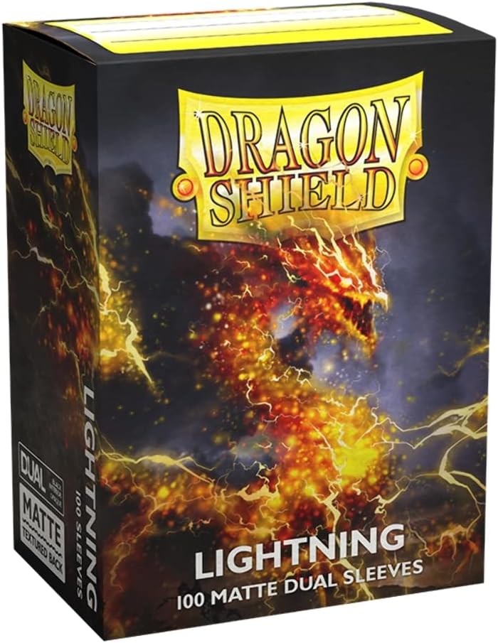 Arcane Tinmen AT-15047 Dragon Shield Dual Matte Sleeves - Clear Front & Textured Matte Back for TCG Cards