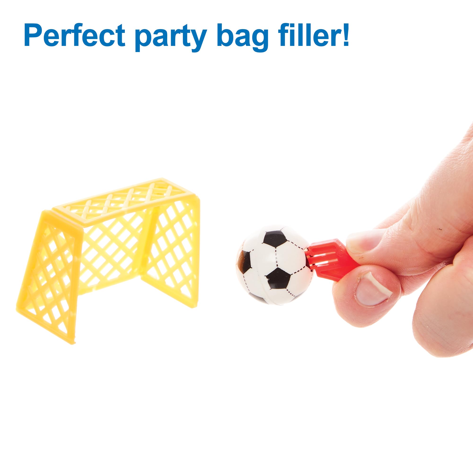 Baker Ross FN210 Mini Football Goal Set - Pack of 8 Multicolour Table Top Sports Toys