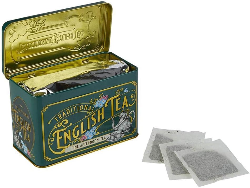 New English Teas Vintage Victorian Tea Tin with 40 English Afternoon Teabags