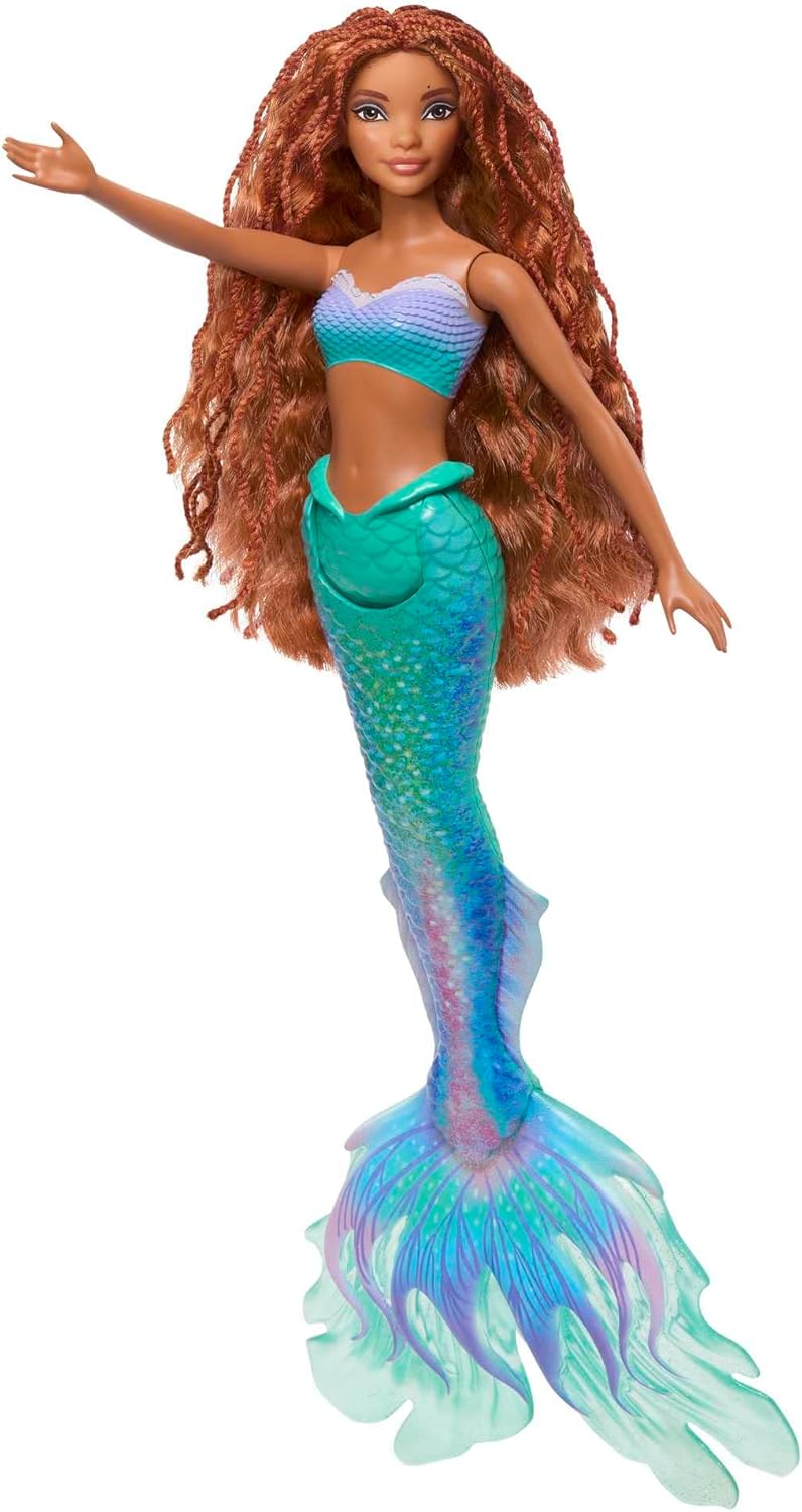 Disney The Little Mermaid Ariel Doll - Posing Mermaid Fashion Doll with Red Hair & Glitter Tail