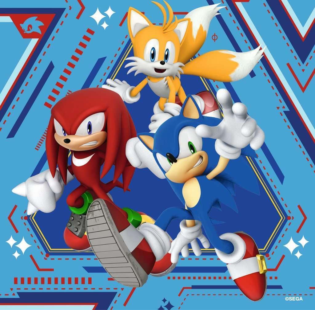 Ravensburger Sonic The Hedgehog 3x 49-Piece Jigsaw Puzzles - Kids Puzzle Set for Ages 5+
