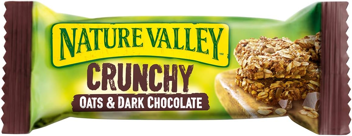 Nature Valley Crunchy Oats and Dark Chocolate Cereal Bars 18 Pack (42g Each)