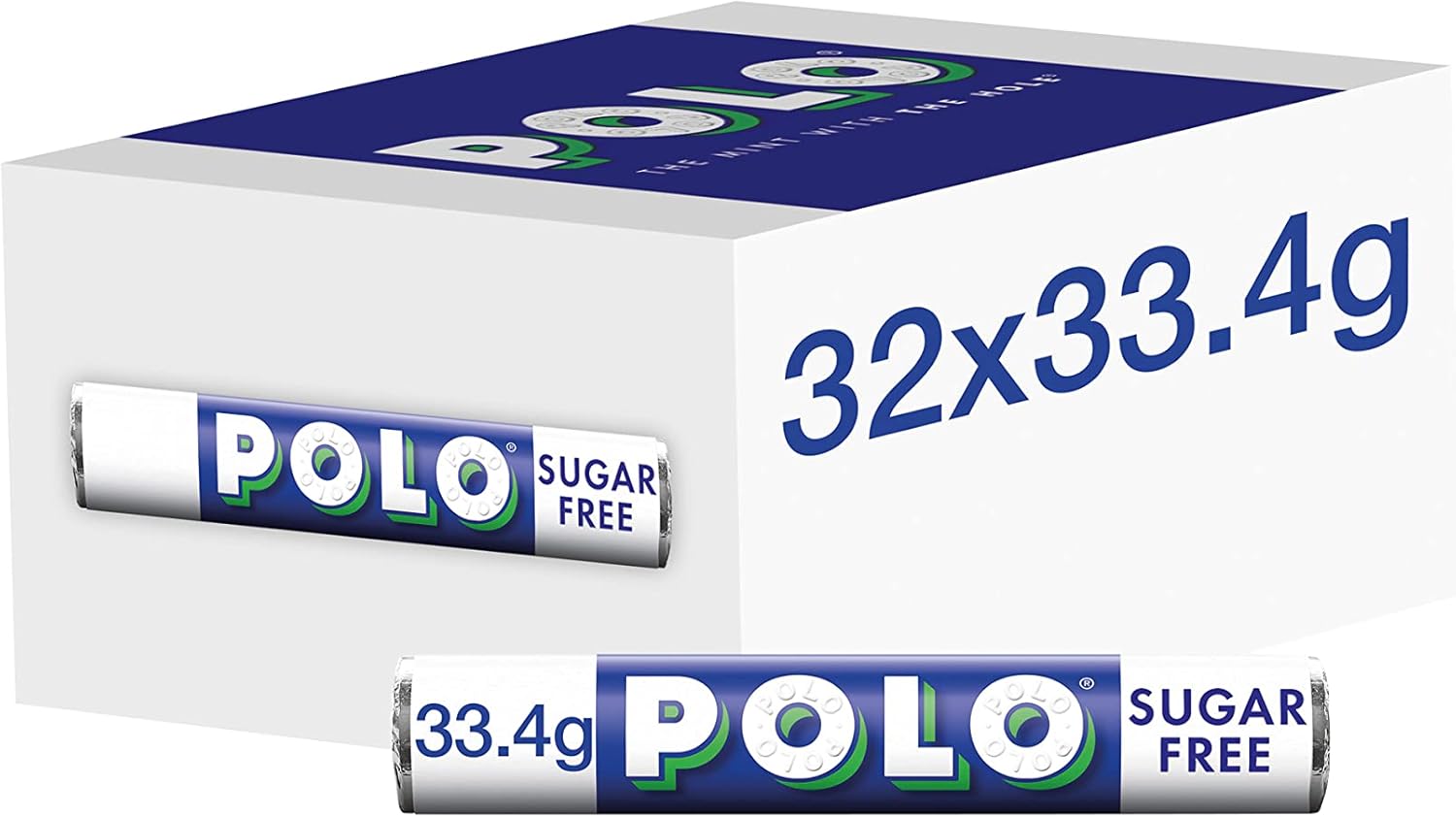 Nestlé POLO Extra Strong Sugar Free Mints, 32 x 33.4g - The Mint with the Hole