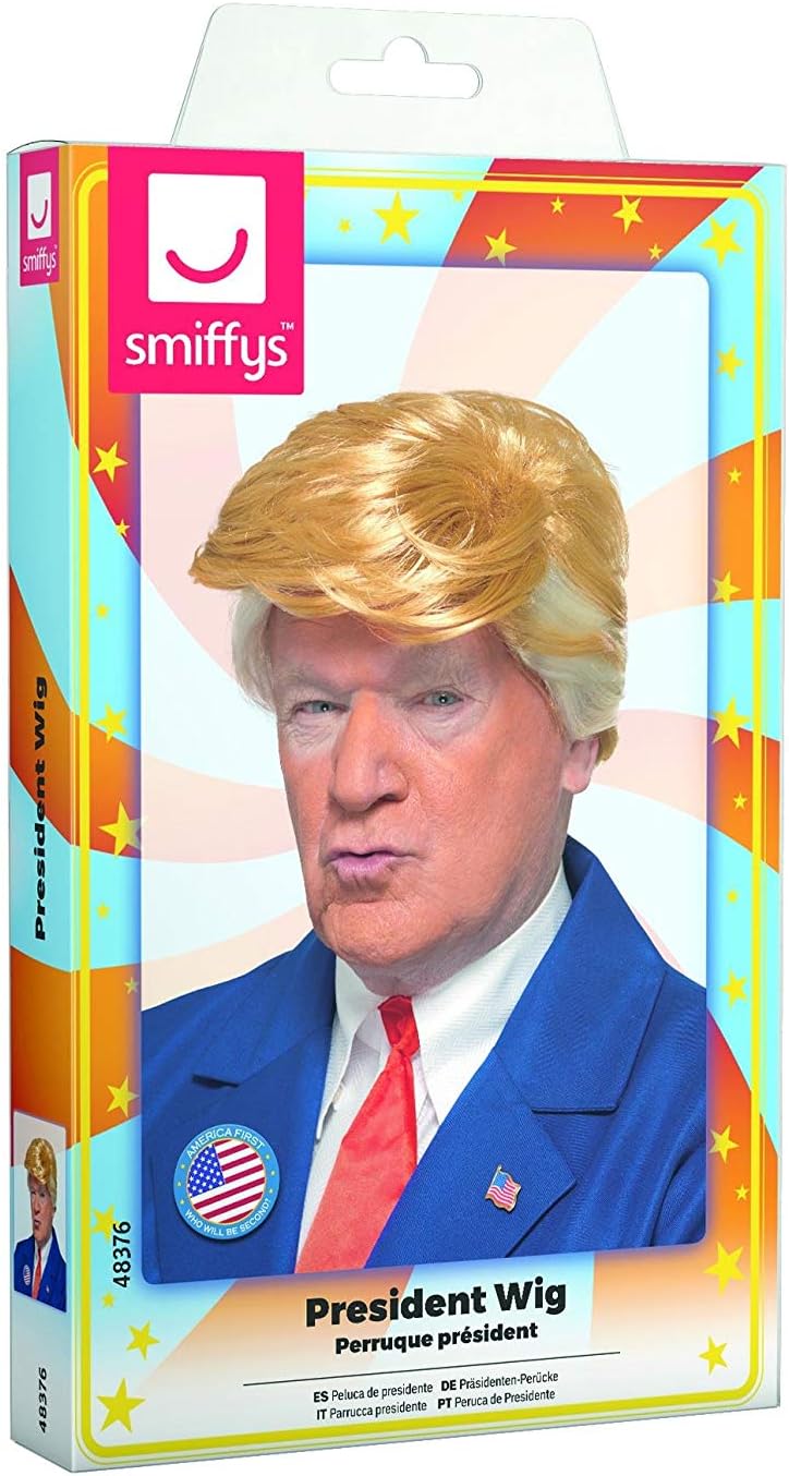 Smiffys President Blonde Wig, One Size