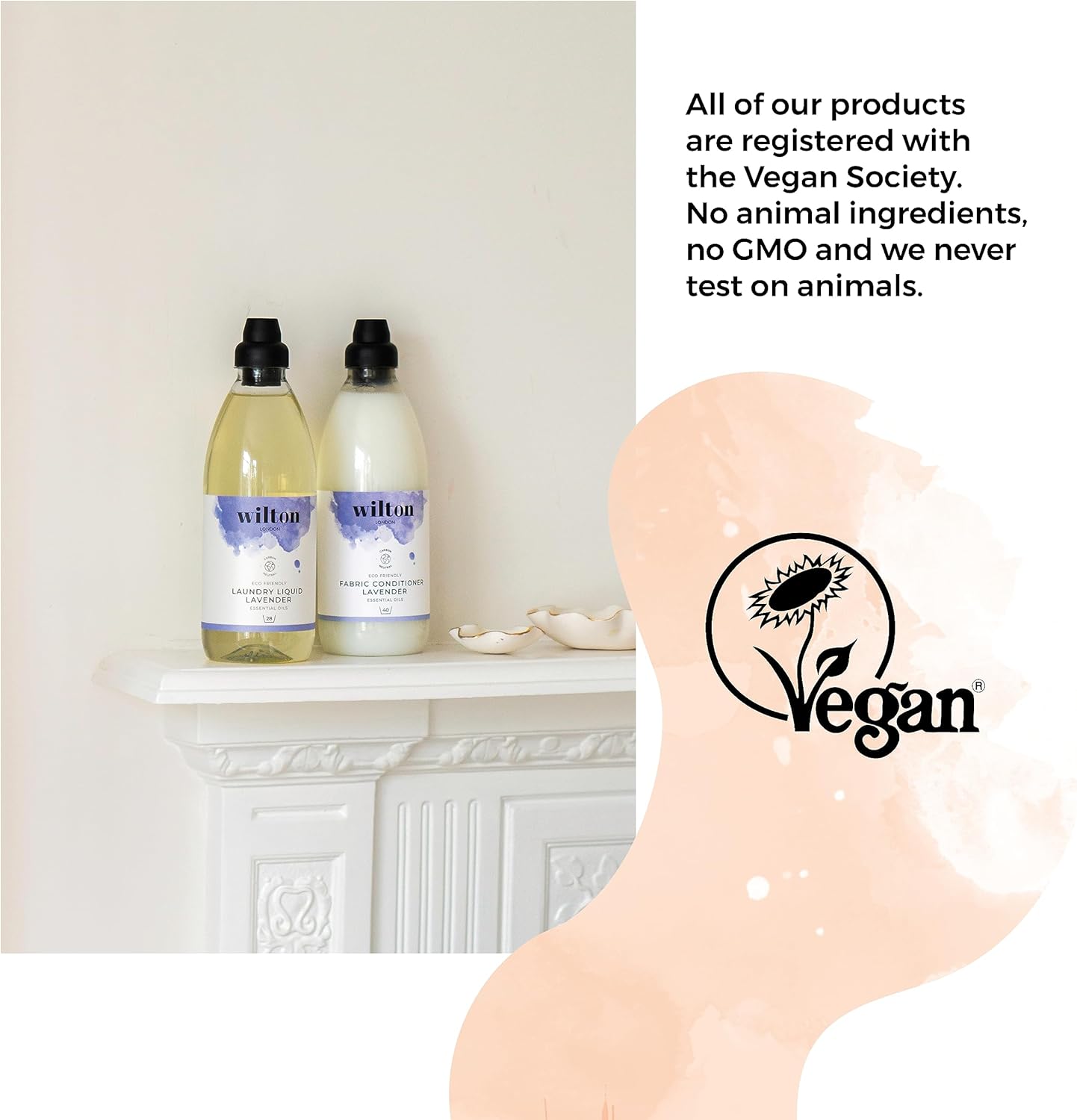 Wilton London Eco-Friendly Lavender Laundry Liquid (1.09 kg, 28 Washes)