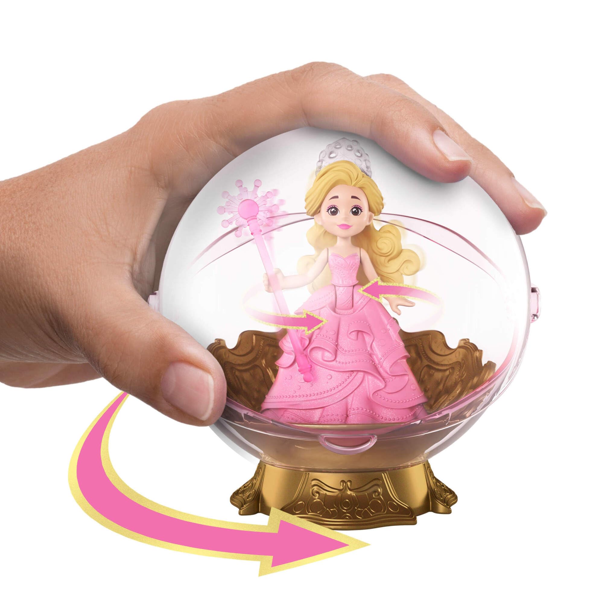 Mattel Wicked Glinda's Floating Bubble Playset with Doll & Vehicle - Inspired by Universal Pictures Movie