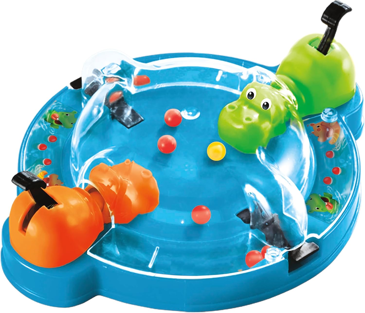Hasbro Gaming Hungry Hungry Hippos Grab and Go Travel Game for 2 Players