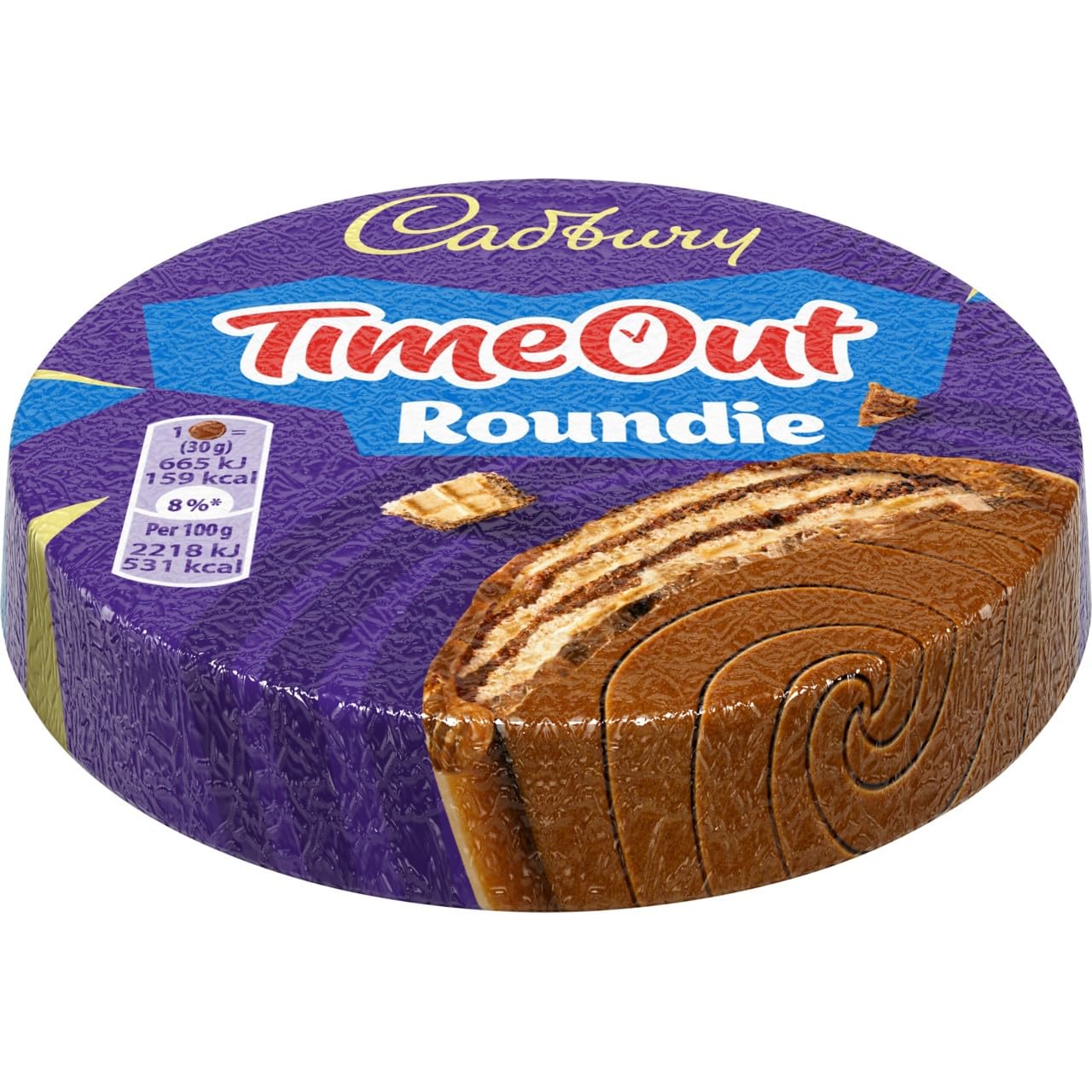 Cadbury Time Out Roundie Milk Chocolate Covered Wafer Bars Multipack of 5