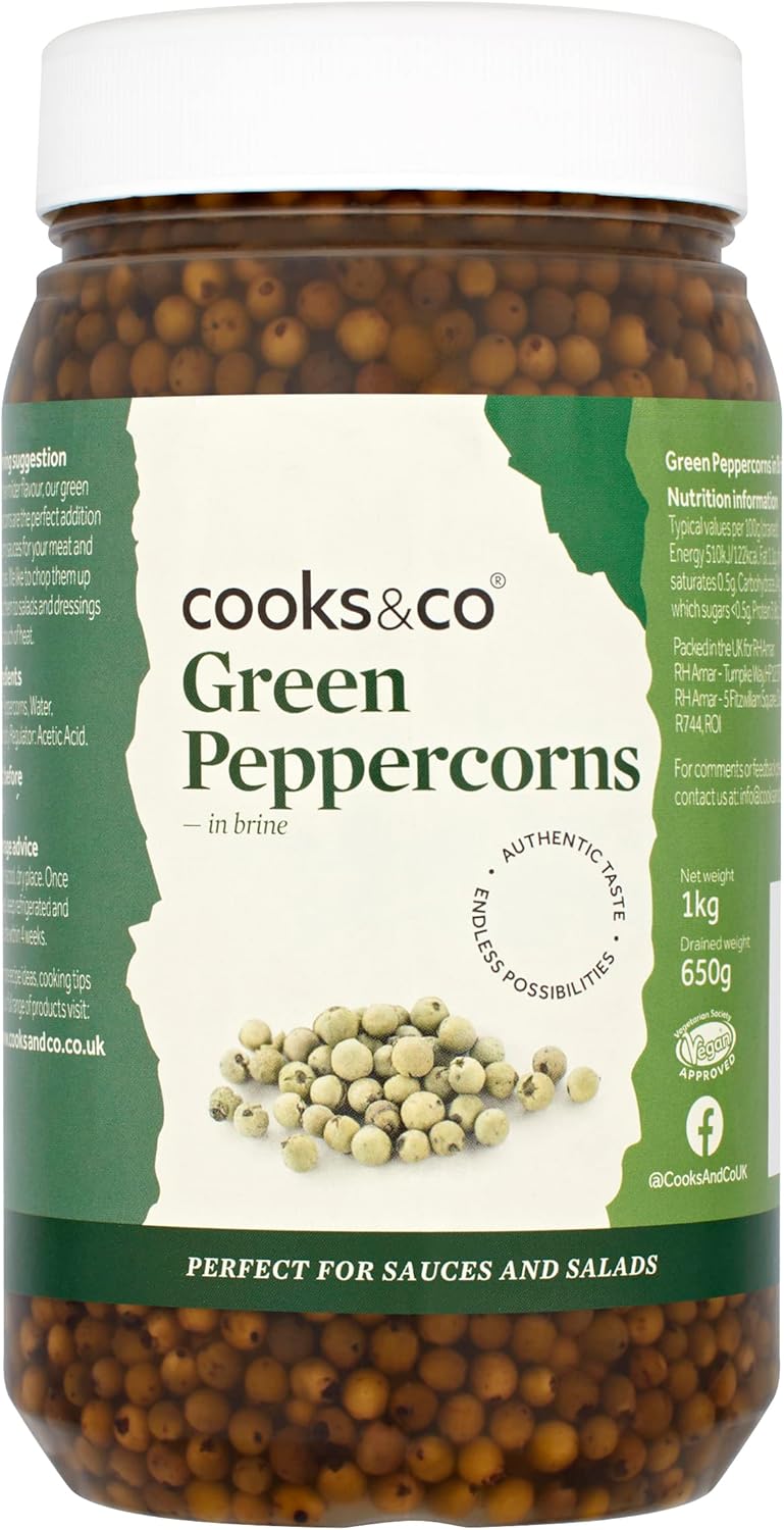 Cooks & Co Green Peppercorns in Brine 1kg